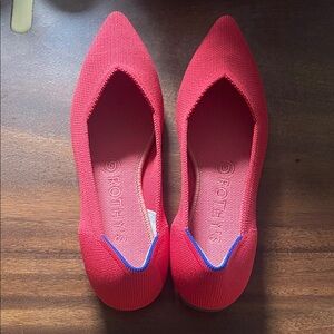 Rothy's Vibrant Red Pointed Flats
